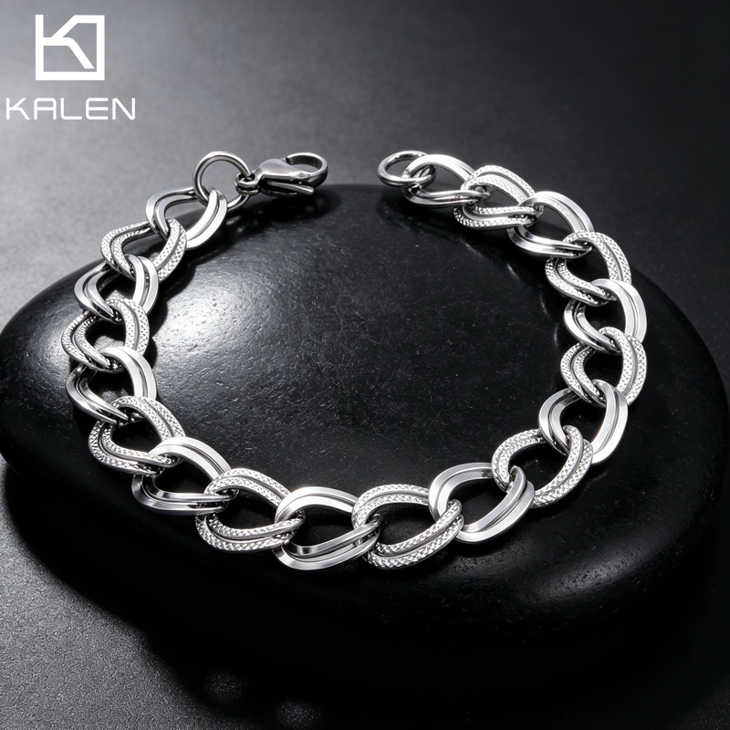 Fashion Street Singapore - Gelang Baja Tahan Karat Gaya Minimalis