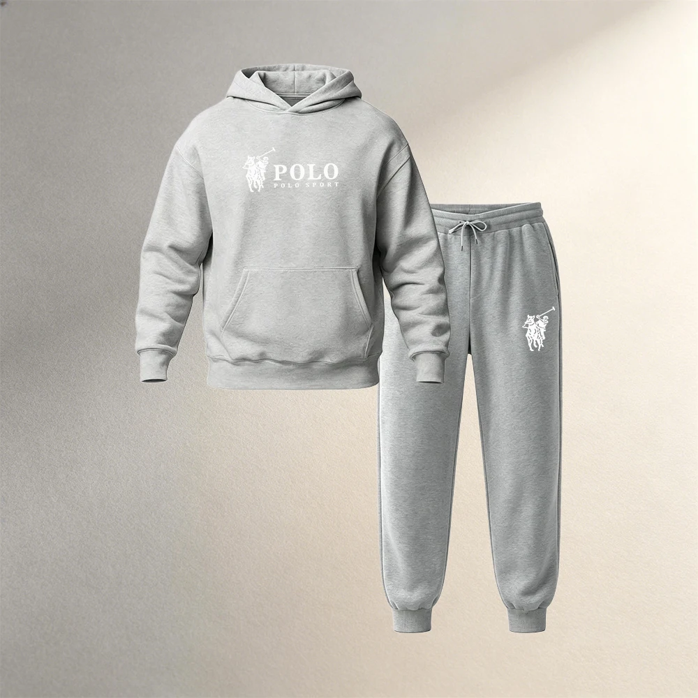 Street Fashion Guys - Setelan Hoodie Pakaian Pria 2 Potong,