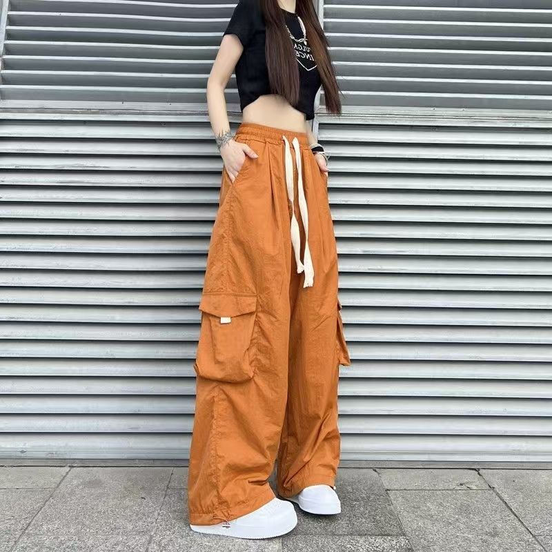 Techwear Pants Tactical - Celana Parasut Longgar Wanita Techwear Streetwear