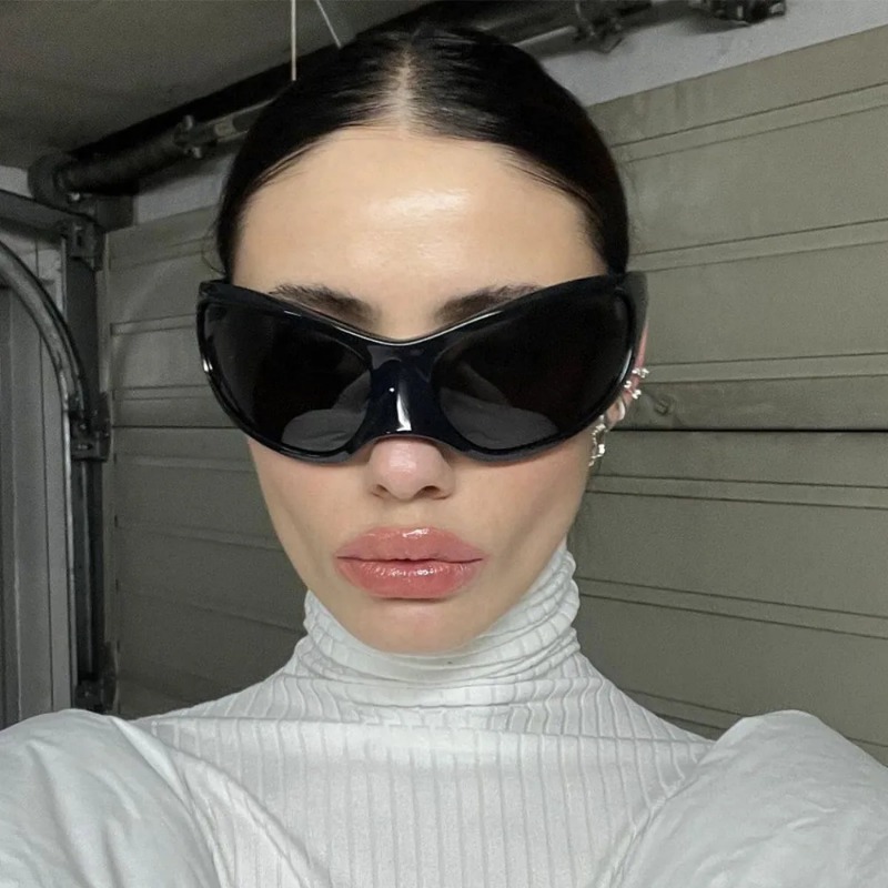 Street Fashion Brands - Kacamata Punk Y2K Baru Wanita Pria