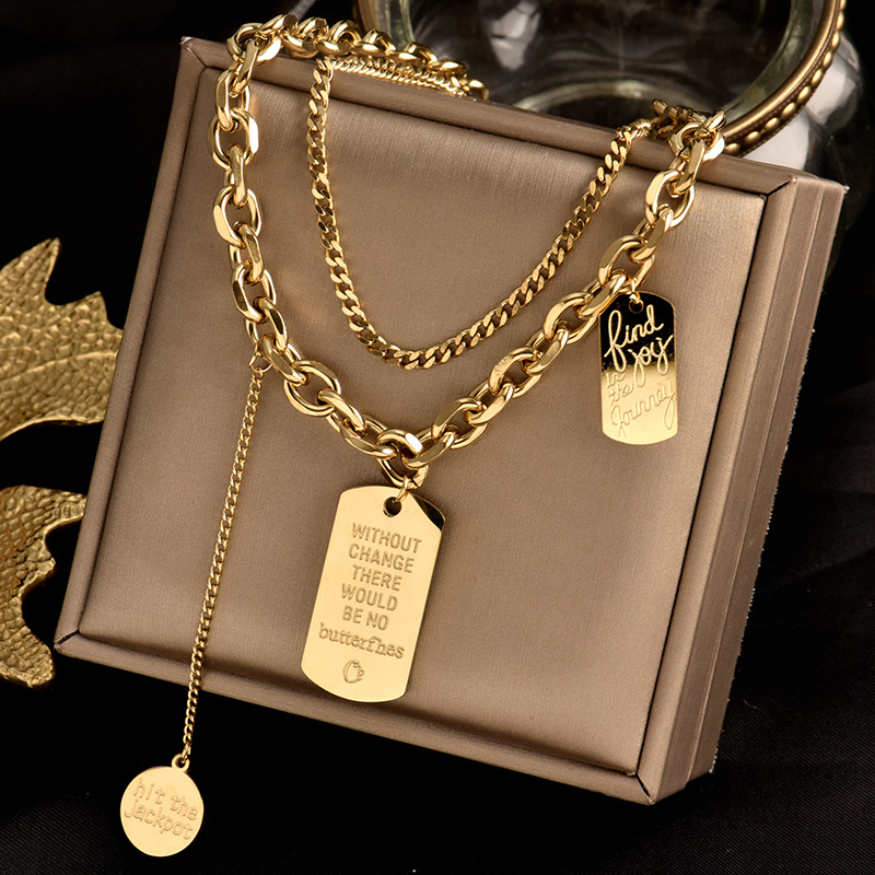 Fashion Street Singapore - Kalung Choker baja Titanium Pria Wanita,