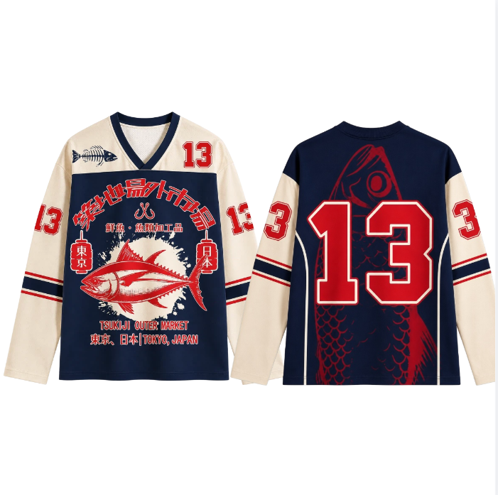 Street Fashion Guys - Kaos lengan panjang 3D print gaya