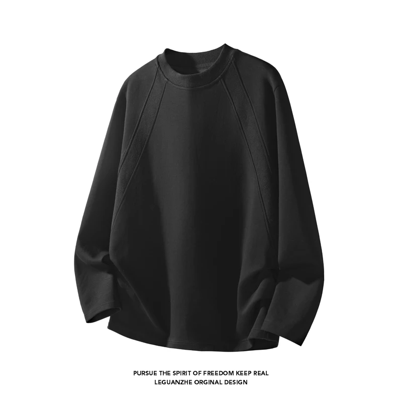 Street For Fashion - Kaos Pria Lengan Panjang Raglan Kerah