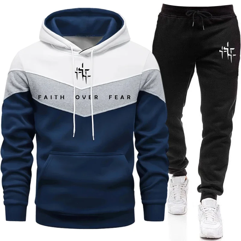 Faith Over Fear Setelan Olahra - Street Fashion Guys ulasan dan harga