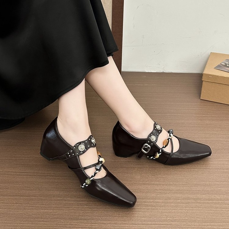 Sepatu Mary Jane Retro Baru un - Street Fashion Women ulasan dan harga