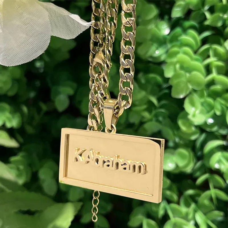 Kalung nama kustom Hip Hop unt - Street Fashion Necklace ulasan dan harga