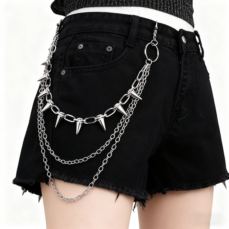 Rantai Pinggang Unisex Hip Hop - Street Fashion Necklace ulasan dan harga