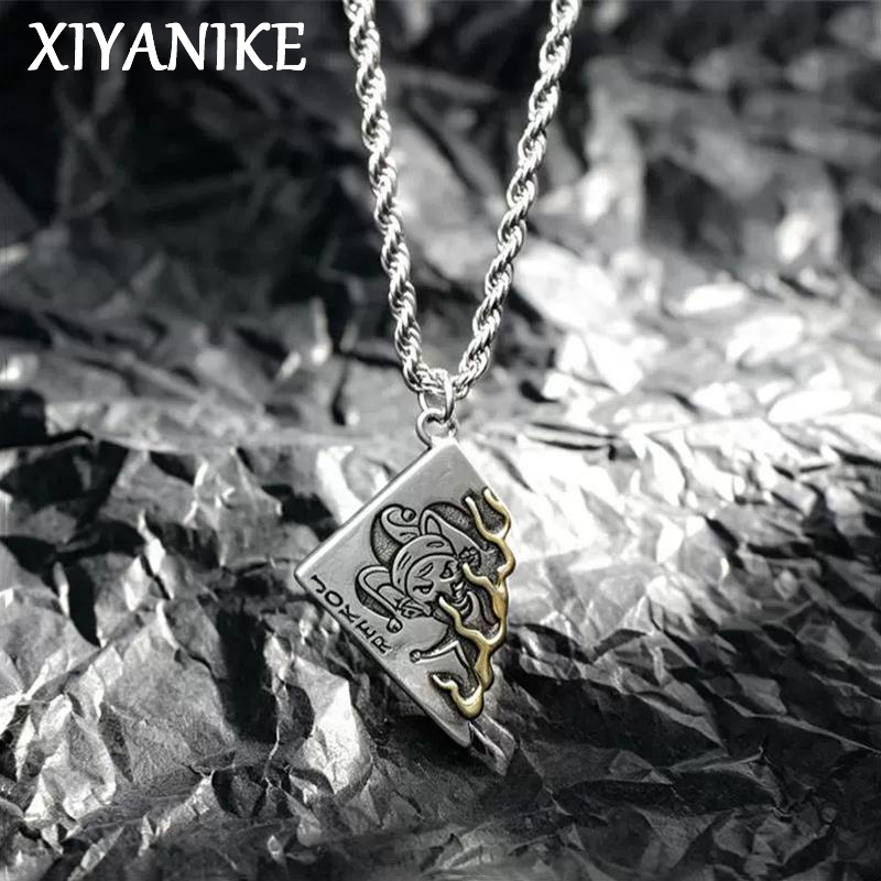 Kalung Joker Poker Vintage XIY - Fashion Street Singapore ulasan dan harga