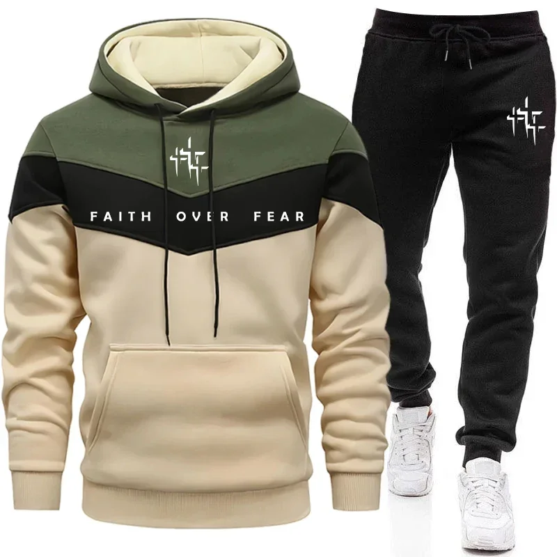 Setelan Olahraga Pria Faith Ov - Street Fashion Guys ulasan dan harga