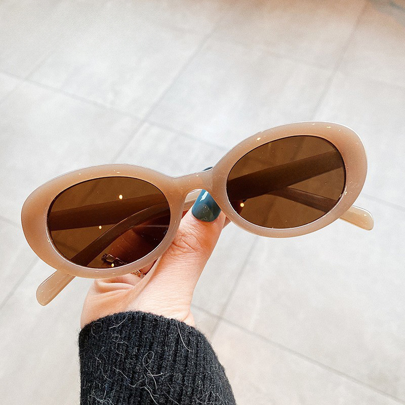 Kacamata Hitam Oval Kecil Vint - Street Fashion Brands ulasan dan harga