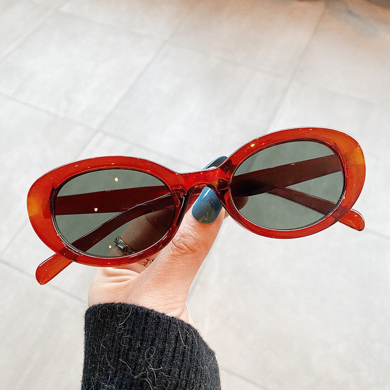 Kacamata Hitam Oval Kecil Vint - Street Fashion Brands ulasan dan harga