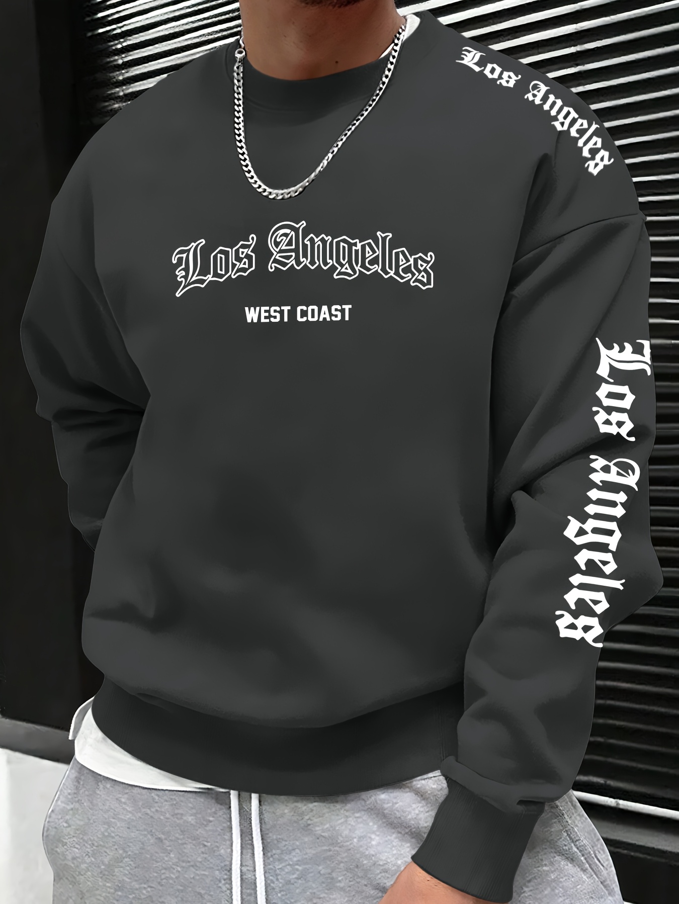 Sweatshirt Pria Leher Bulat de - Street Fashion Guys ulasan dan harga