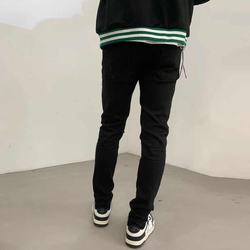 Celana Jeans Hitam Pria Gaya J - Street Fashion Brands ulasan dan harga