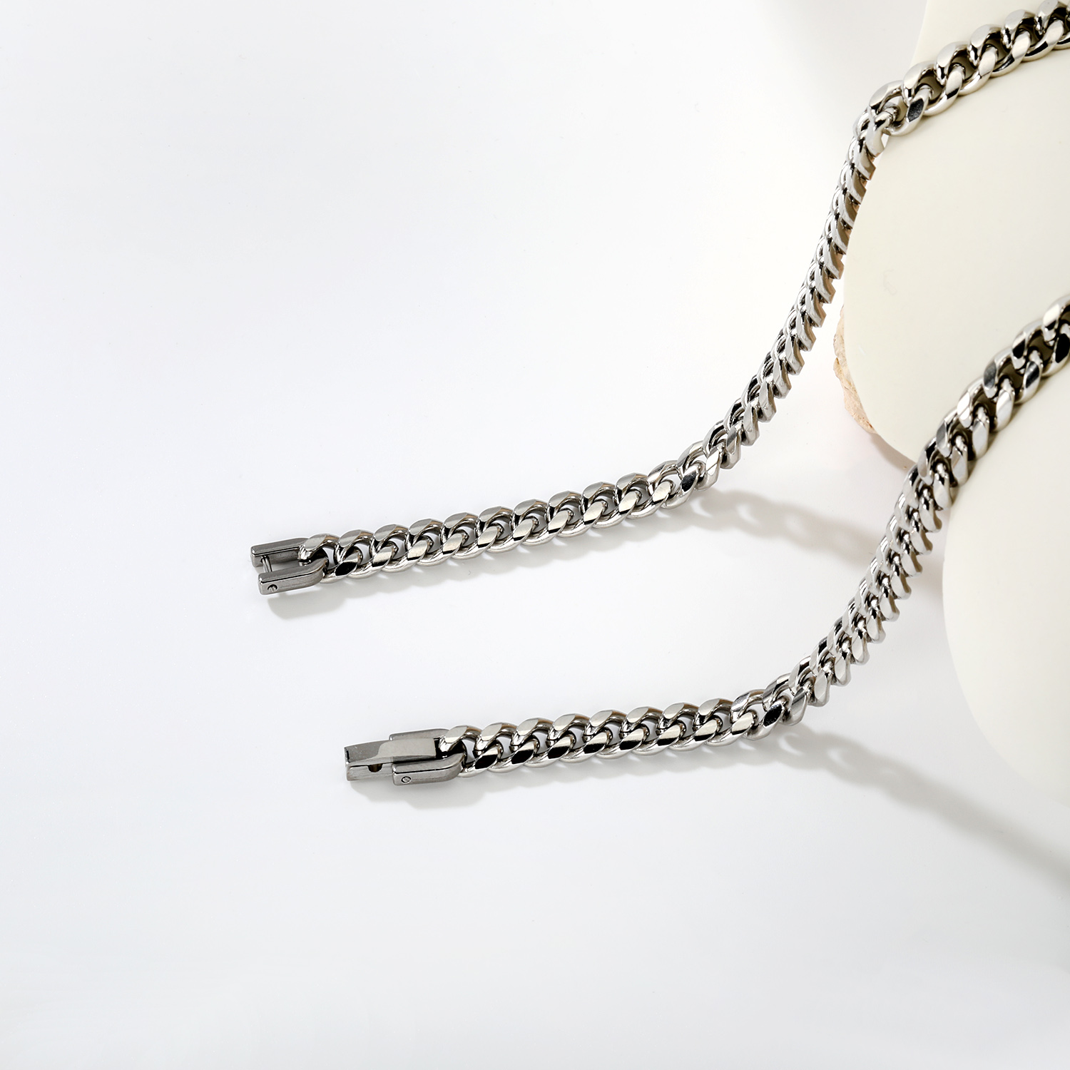 Kalung Rantai Kuba Baja Anti K - Fashion Street Singapore ulasan dan harga