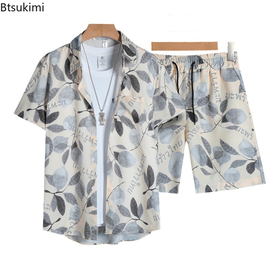 Set Kemeja Lengan Pendek Pria  - Street Fashion Plus Size ulasan dan harga