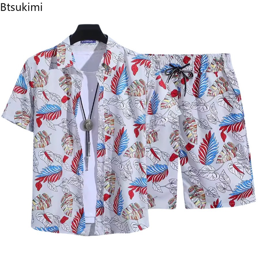 Set Kemeja Lengan Pendek Pria  - Street Fashion Plus Size ulasan dan harga
