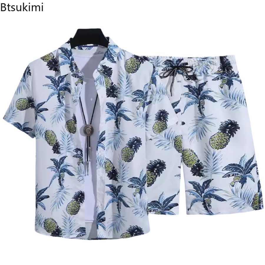 Set Kemeja Lengan Pendek Pria  - Street Fashion Plus Size ulasan dan harga