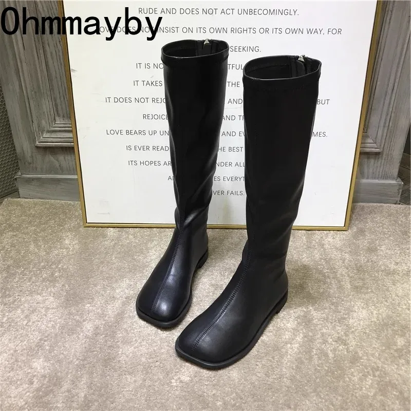 Sepatu bot panjang selutut unt - Street Fashion Korean ulasan dan harga
