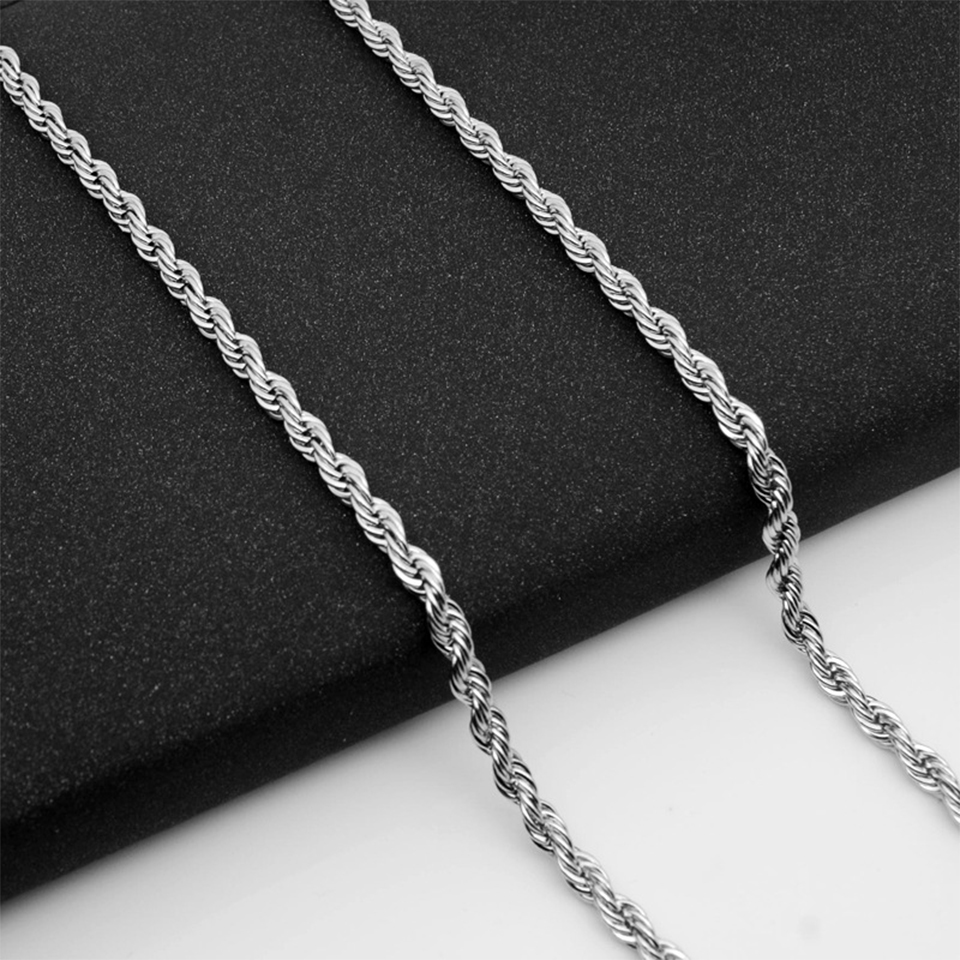 Kalung Rantai Tali Baja Tahan  - Fashion Street Singapore ulasan dan harga