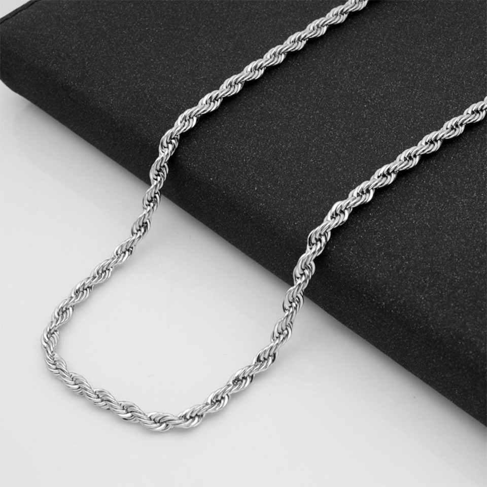 Kalung Rantai Tali Baja Tahan  - Fashion Street Singapore ulasan dan harga