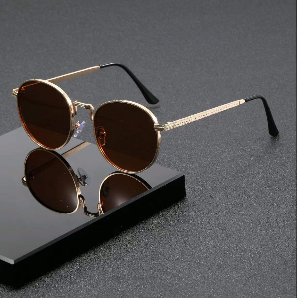 Kacamata Hitam Bulat Klasik Fa - Street Fashion Brands ulasan dan harga
