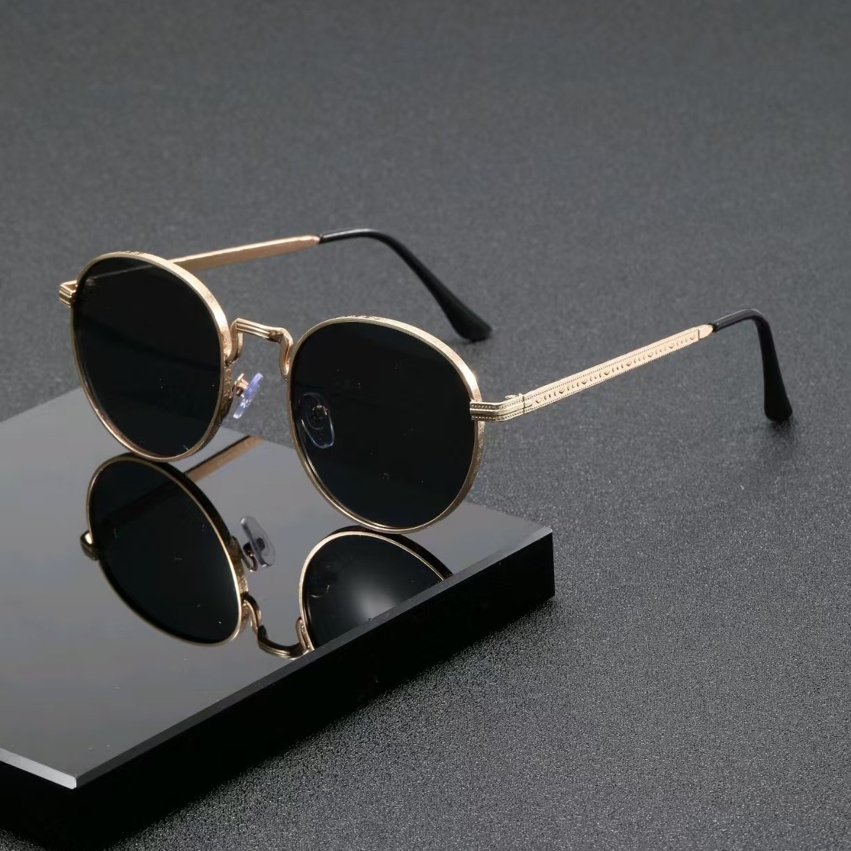 Kacamata Hitam Bulat Klasik Fa - Street Fashion Brands ulasan dan harga