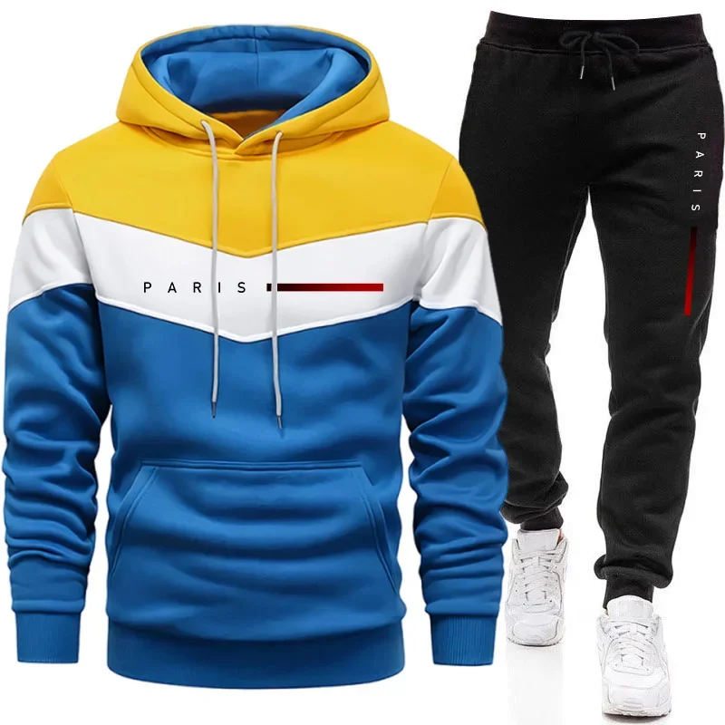 Setelan Hoodie Pria Paris Fash - Street Fashion Guys ulasan dan harga