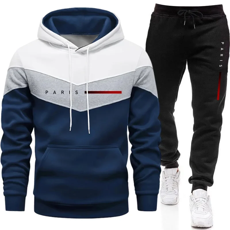 Setelan Hoodie Pria Paris Fash - Street Fashion Guys ulasan dan harga