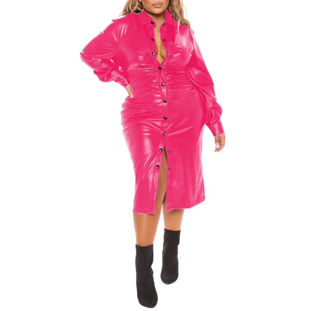 Dress kantor wanita lengan pan - Street Fashion Plus Size ulasan dan harga
