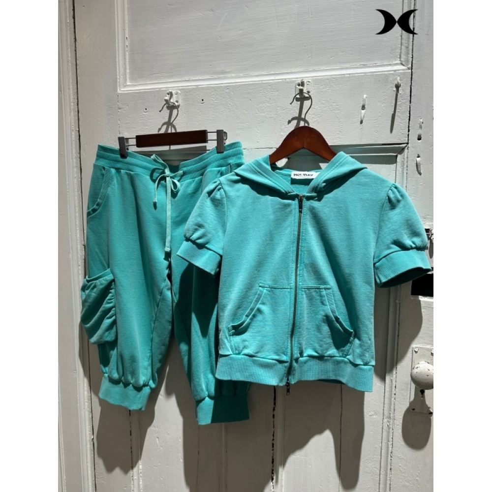 Setelan jaket hoodie pendek be - Street For Fashion ulasan dan harga